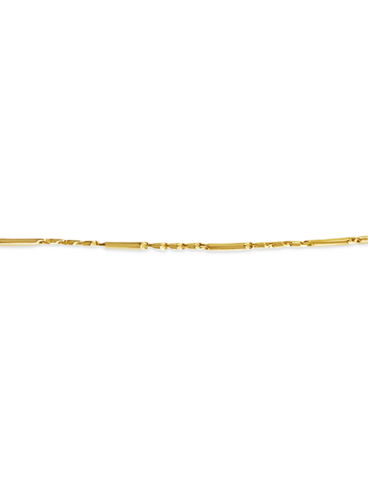 Handmade Solid Gold Cylinder Tube Necklace , 4mm