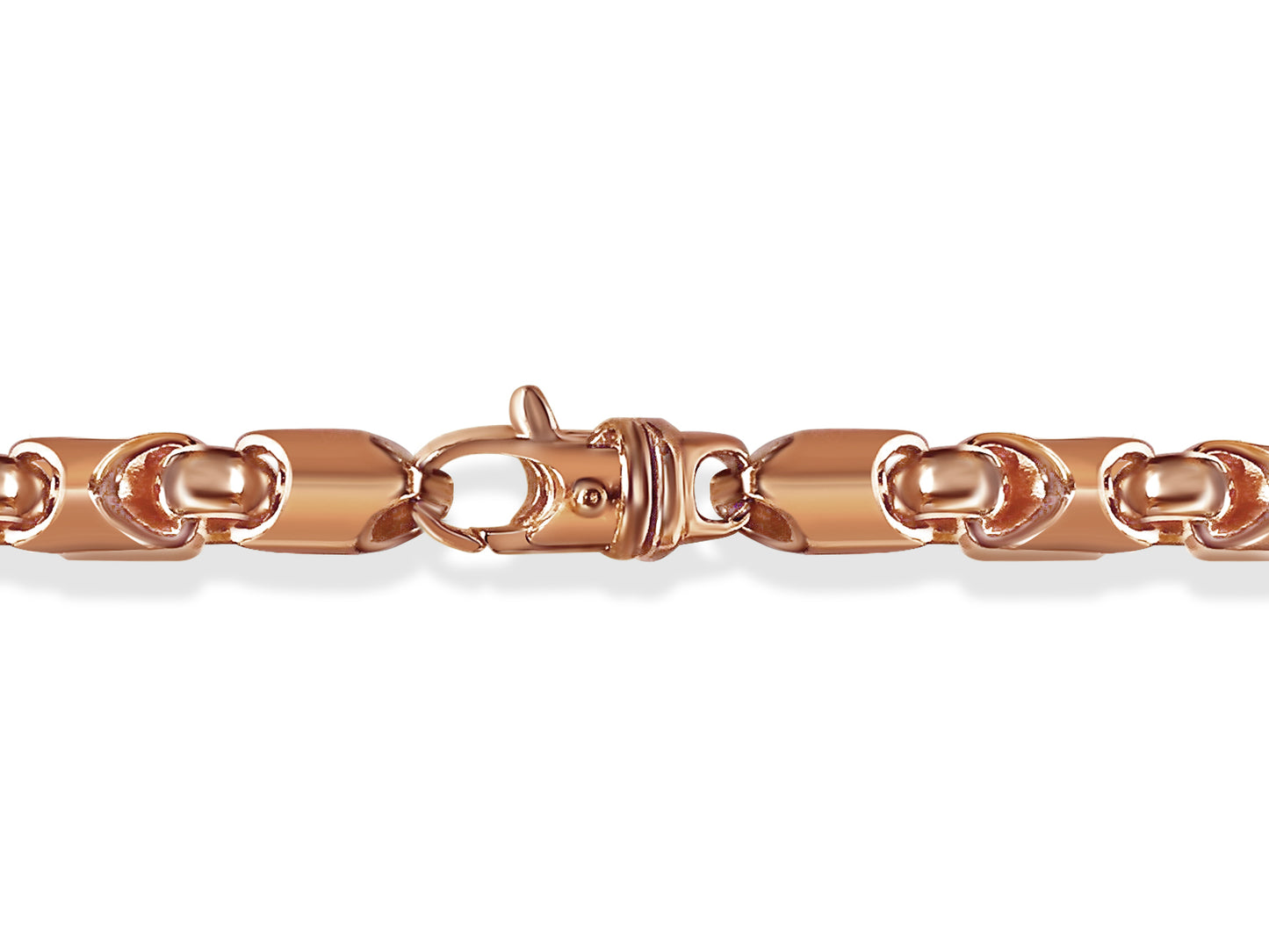 Handmade Solid Gold Fancy Tube Bracelet , 8mm