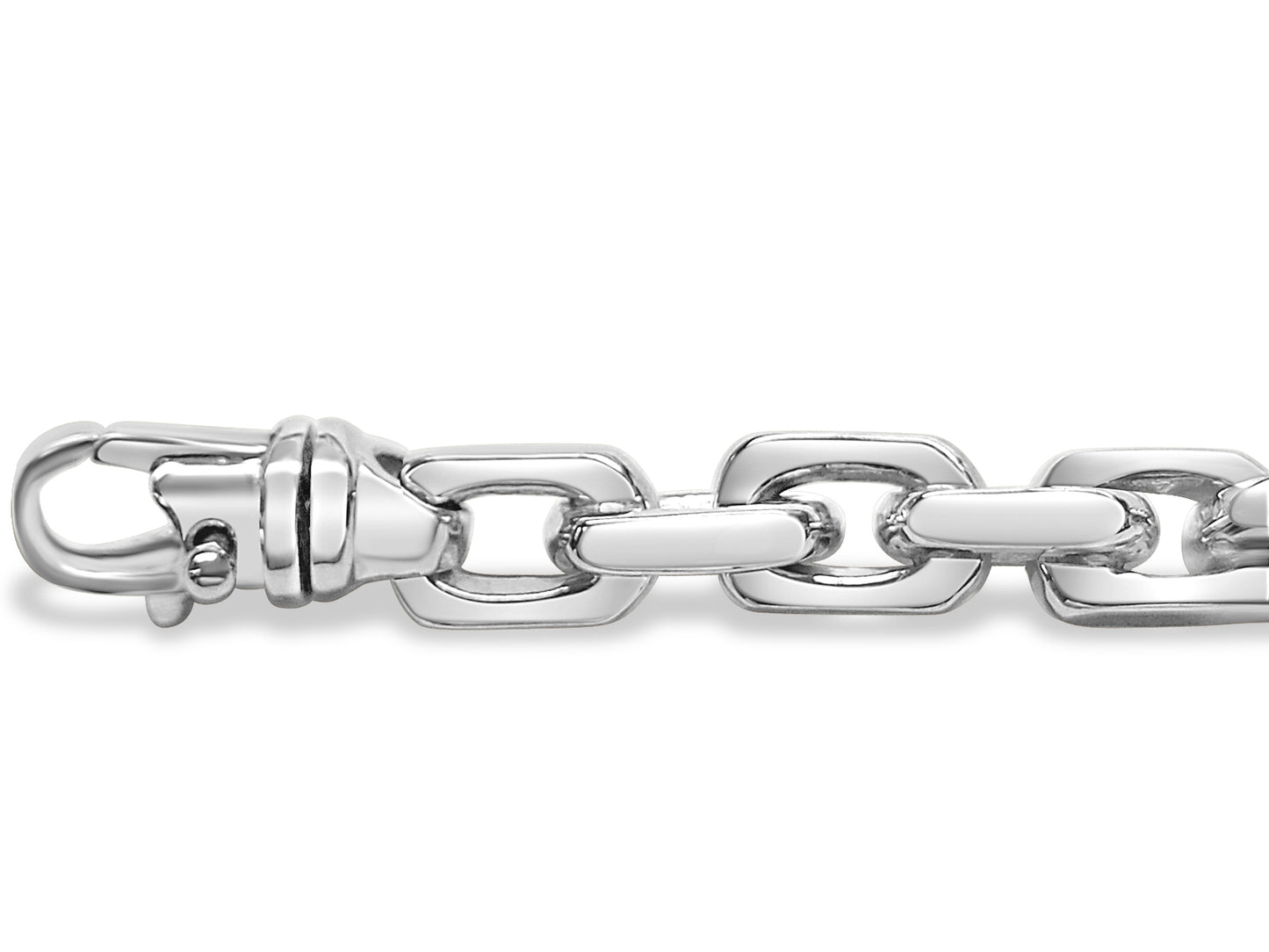 Handmade Solid Gold Fancy Rolo Necklace , 8mm