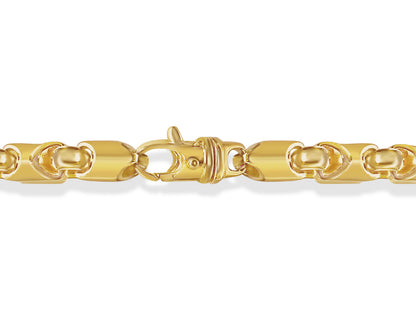 Handmade Solid Gold Fancy Tube Bracelet , 8mm