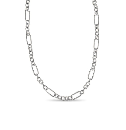 Handmade Solid Gold Curb Necklace , 6mm