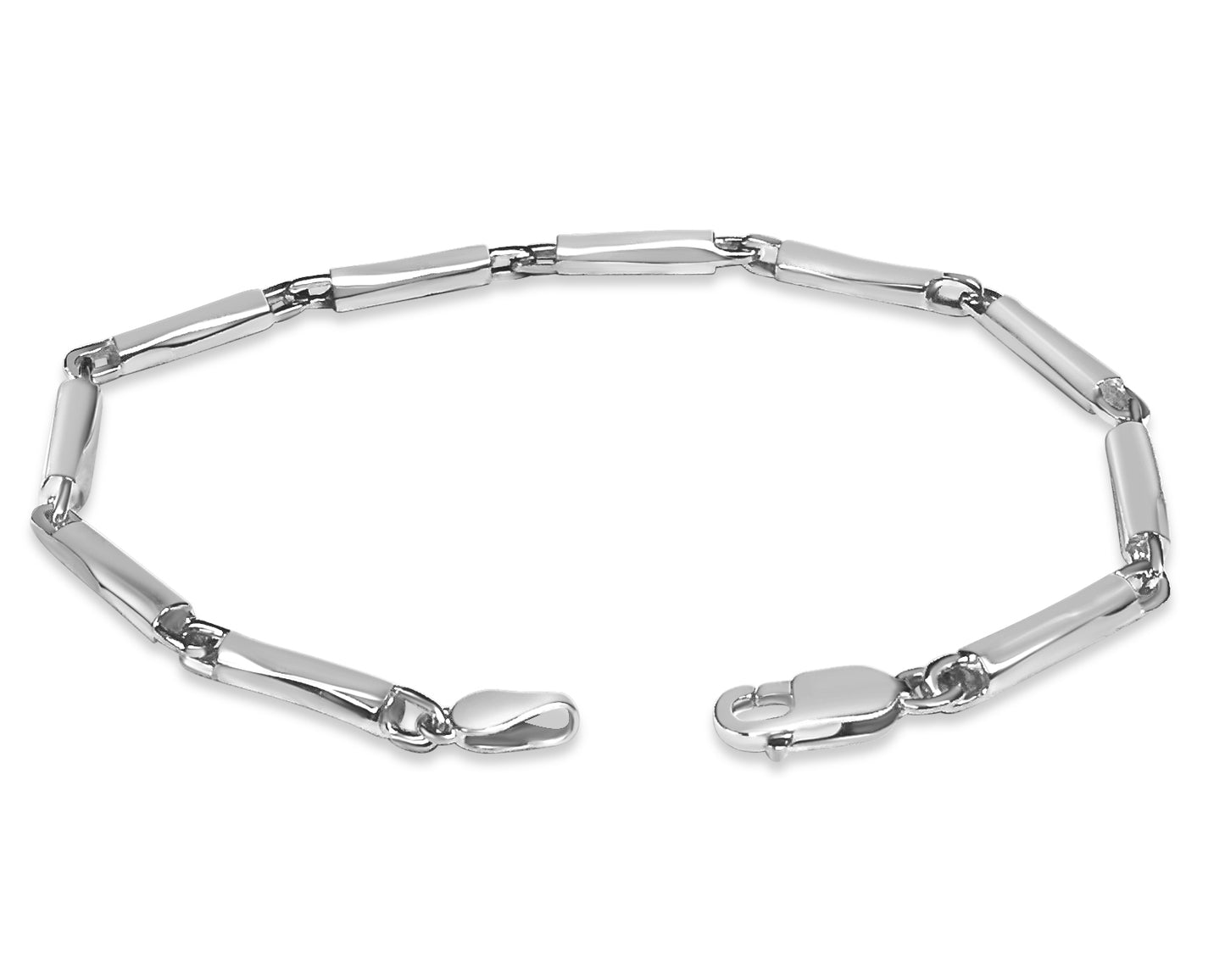 Handmade Solid Gold Cylinder Tube Bracelet , 4mm