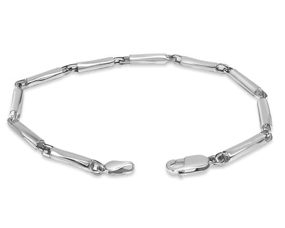 Handmade Solid Gold Cylinder Tube Bracelet , 4mm