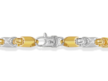 Handmade Solid Gold Fancy Tube Necklace , 8mm