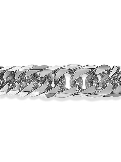 Handmade Solid Gold Curb Bracelet , 16mm