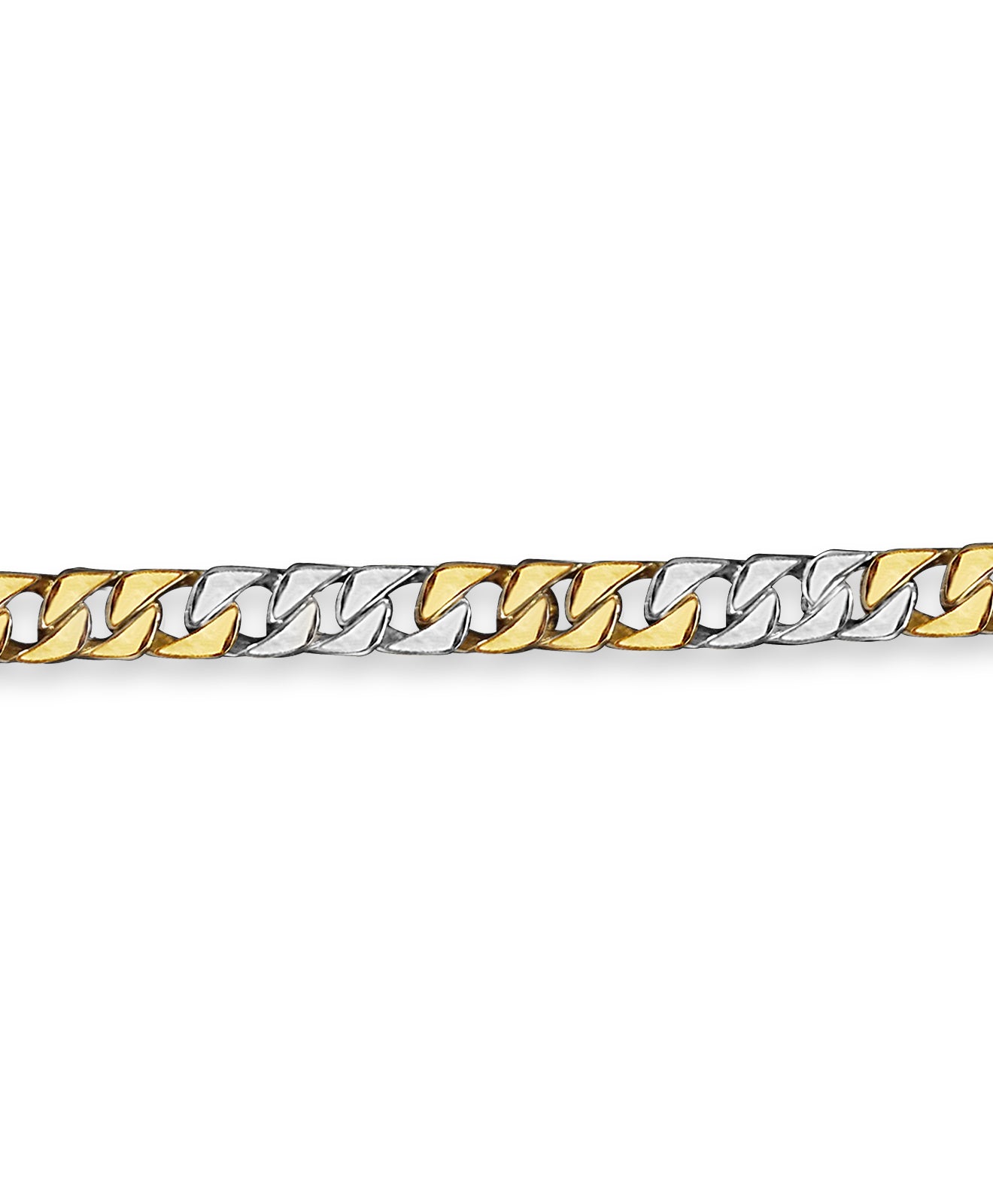 Handmade Solid Gold Curb Necklace , 9mm
