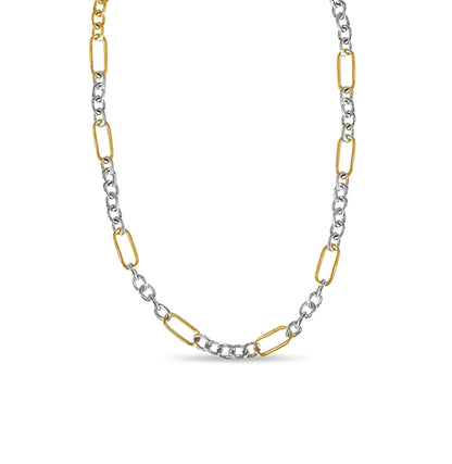 Handmade Solid Gold Curb Necklace , 6mm