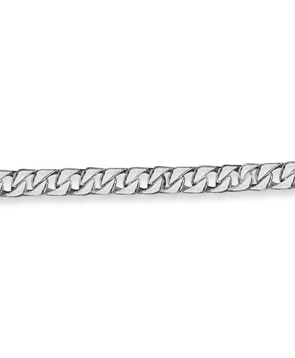 Handmade Solid Gold Curb Bracelet , 9mm