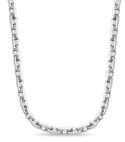 Handmade Solid Gold Anchor Mariner Necklace , 12mm