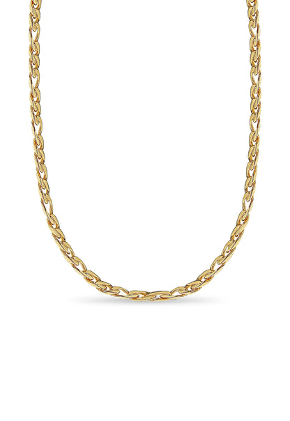 Handmade Solid Gold Figaro Necklace , 8mm