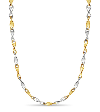 Handmade Solid Gold Twist Necklace , 4mm