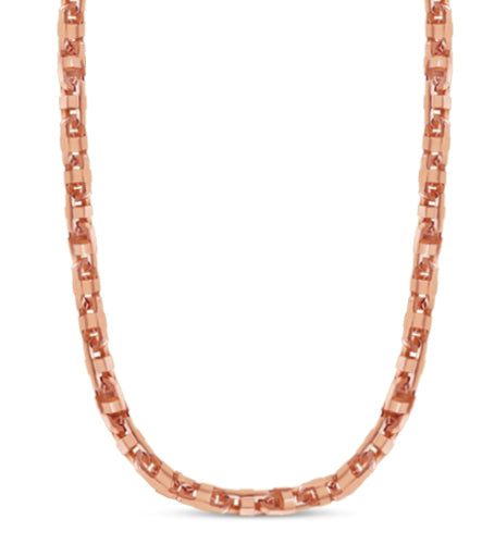 Handmade Solid Gold Anchor Mariner Necklace , 15mm