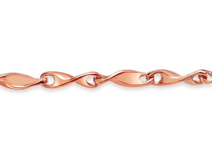 Handmade Solid Gold Twist Necklace , 4mm