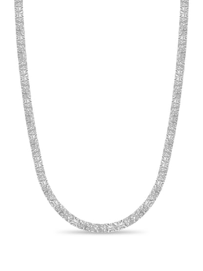 Handmade Solid Gold Nugget Necklace , 7mm