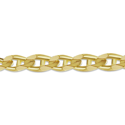Handmade Solid Gold Anchor Mariner Bracelet , 15mm