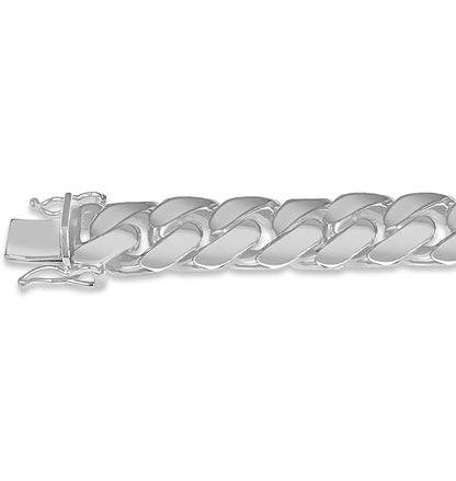 Handmade Solid Gold ID Curb Bracelet , 13mm