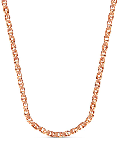 Handmade Solid Gold Mariner Necklace , 17mm