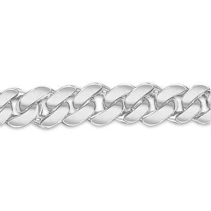 Handmade Solid Gold Curb Bracelet , 12mm