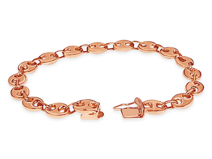 Handmade Solid Gold Mariner Bracelet , 7mm