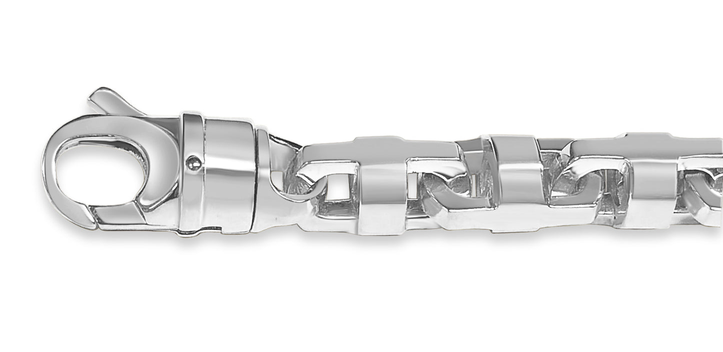 Handmade Solid Gold Anchor Mariner Bracelet , 12mm