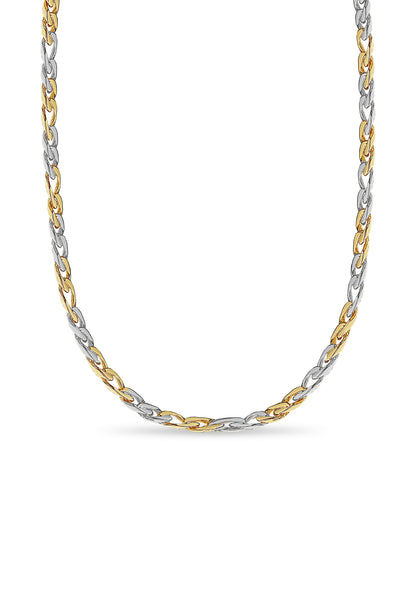 Handmade Solid Gold Figaro Necklace , 8mm