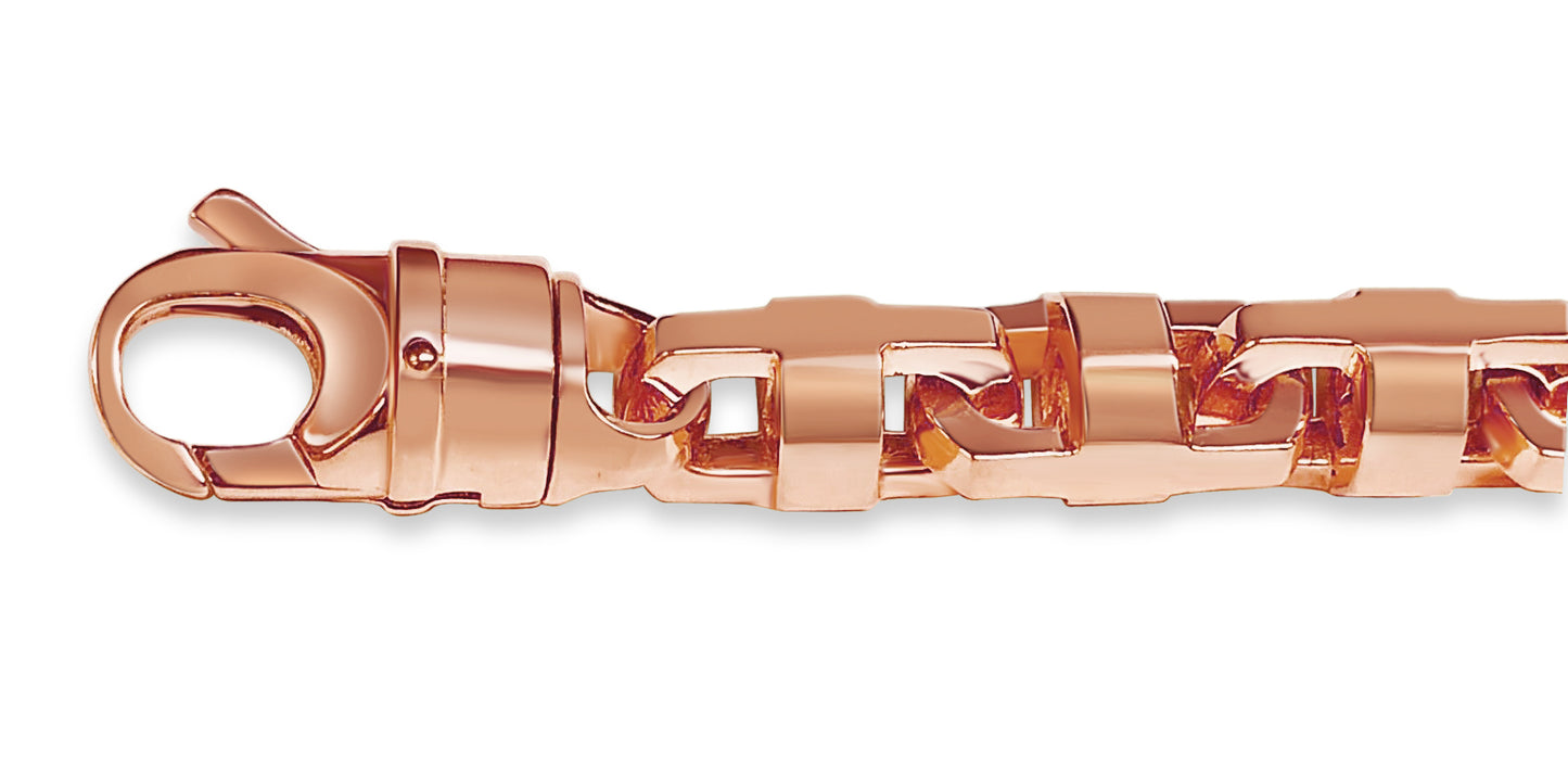 Handmade Solid Gold Anchor Mariner Bracelet , 12mm