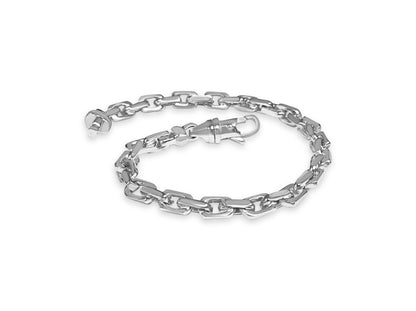 Handmade Solid Gold Fancy Rolo Bracelet , 6mm