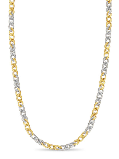Handmade Solid Gold Curb Necklace , 13mm