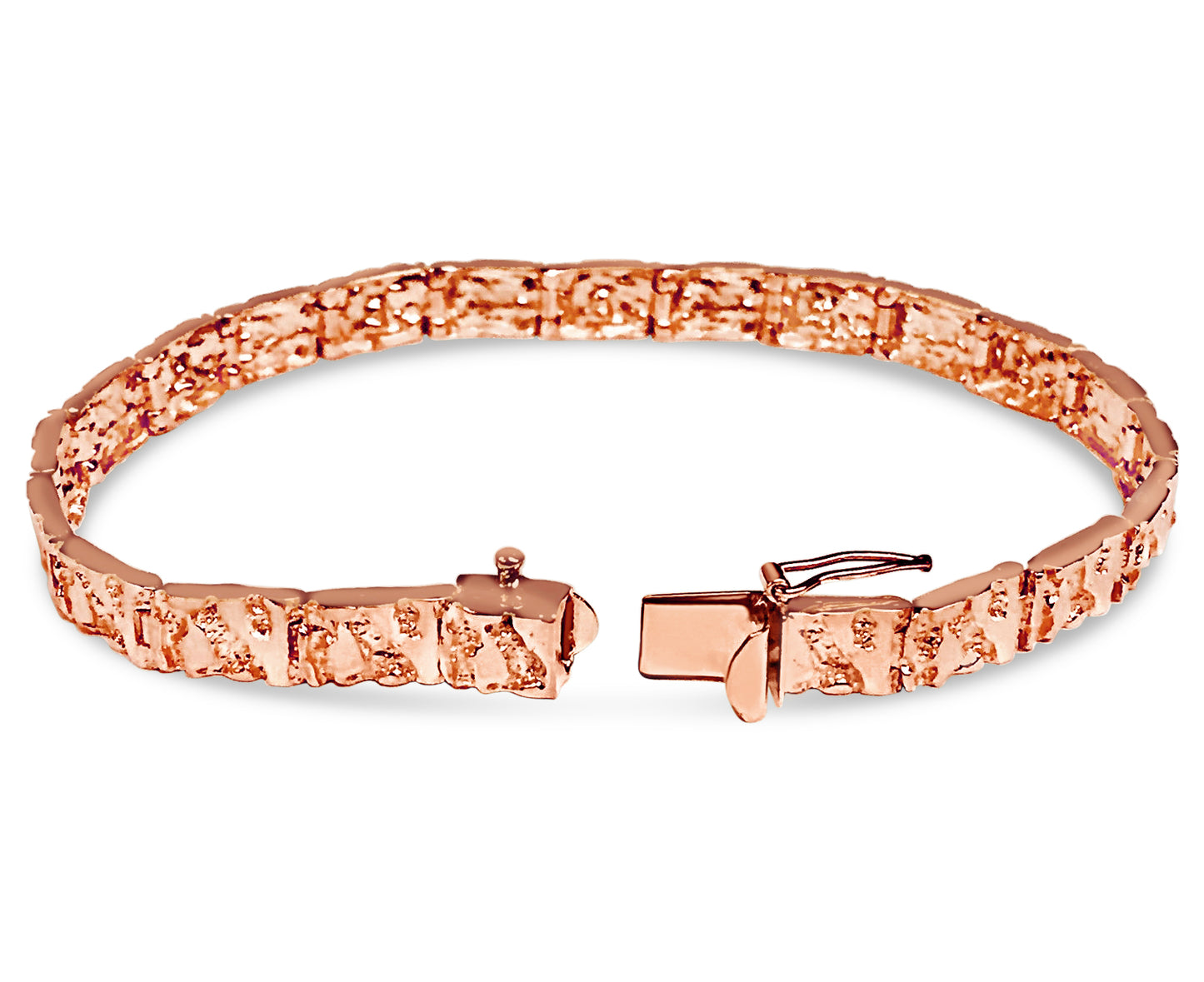 Handmade Solid Gold Nugget Bracelet , 6mm