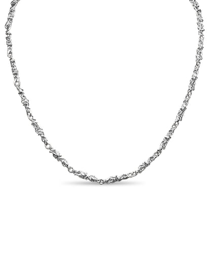 Handmade Solid Gold Nugget Necklace , 5mm