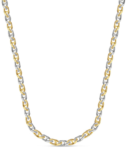 Handmade Solid Gold Mariner Necklace , 17mm