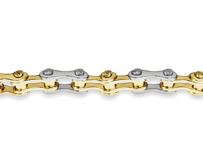 Handmade Solid Gold Motorcycle/Bike Chain Bracelet , 12mm