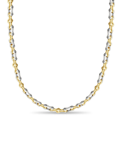 Handmade Solid Gold Motorcycle/Bike Chain Necklace , 12mm