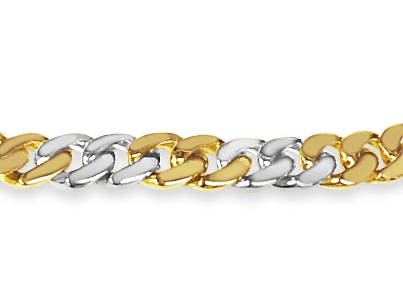 Handmade Solid Gold ID Curb Bracelet , 8mm