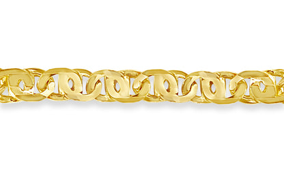 Handmade Solid Gold Tiger Eye Bracelet , 11mm