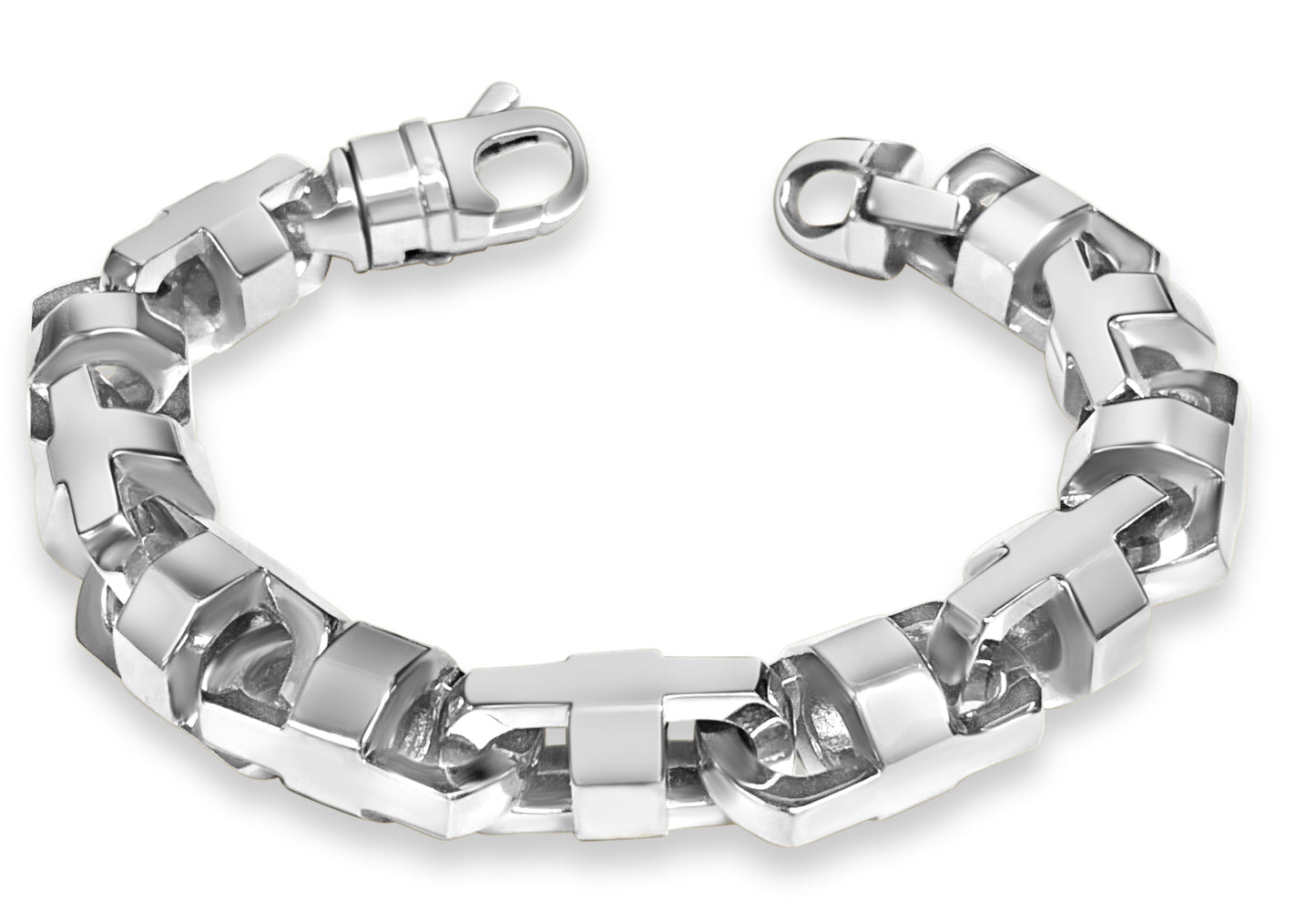 Handmade Solid Gold Anchor Mariner Bracelet , 15mm