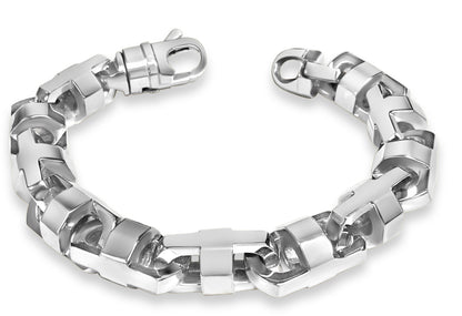 Handmade Solid Gold Anchor Mariner Bracelet , 15mm