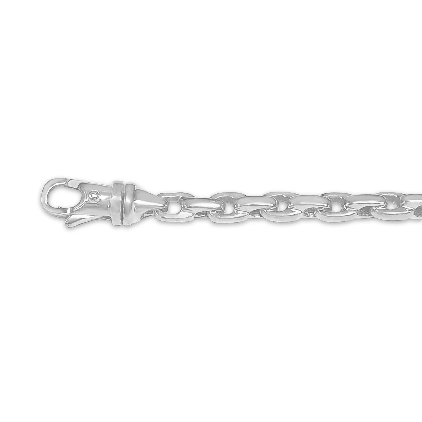 Handmade Solid Gold Fancy Rolo Bracelet , 5mm