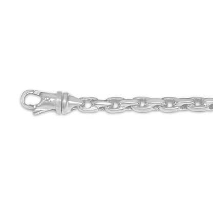 Handmade Solid Gold Fancy Rolo Bracelet , 5mm