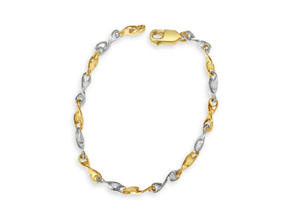 Handmade Solid Gold Twist Bracelet , 4mm