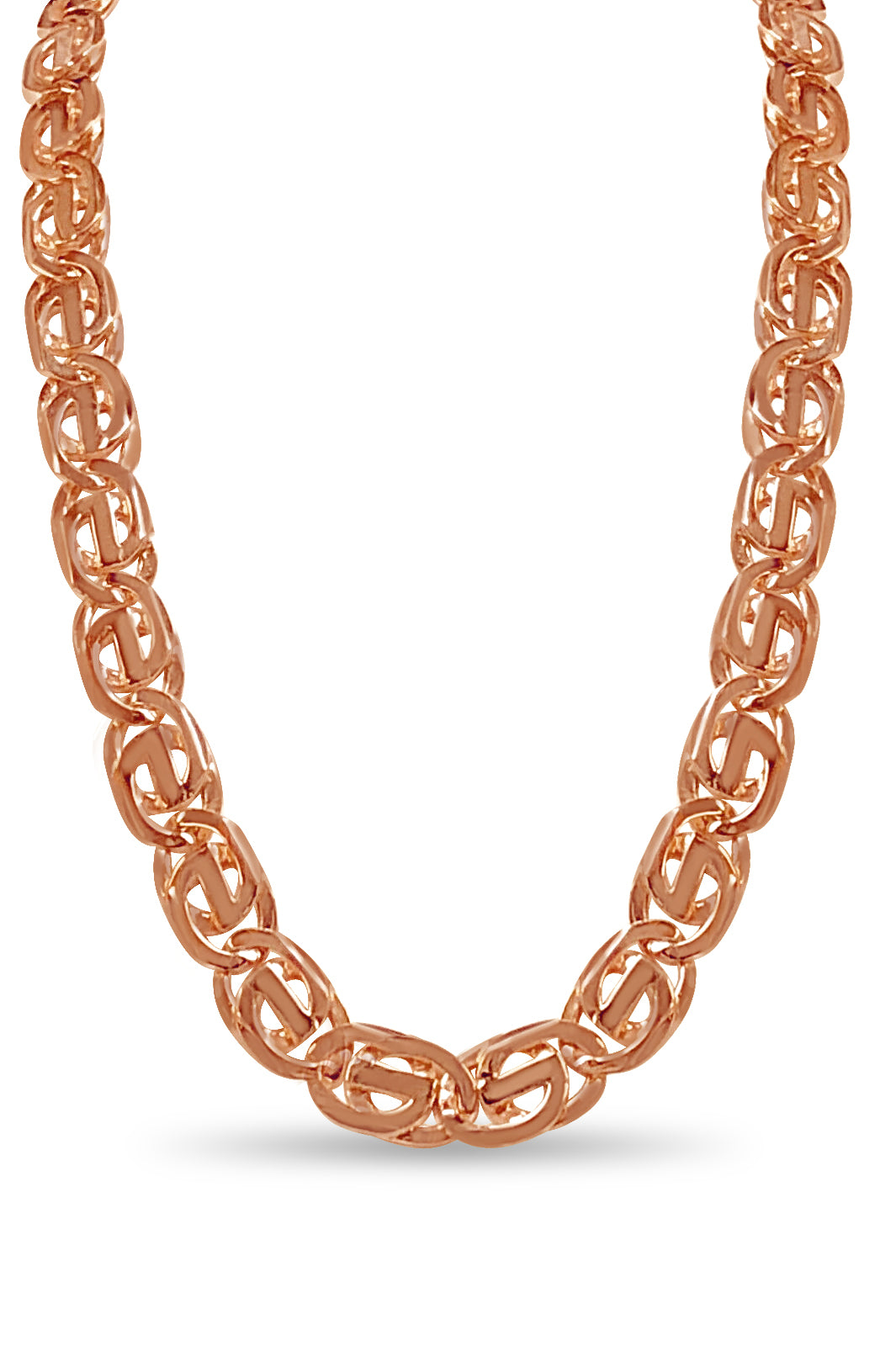 Handmade Solid Gold Tiger Eye Necklace , 13mm