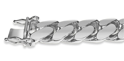 Handmade Solid Gold Miami Cuban Bracelet , 14mm