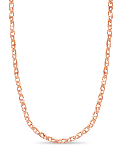 Handmade Solid Gold Mariner Necklace , 11mm