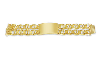 Handmade Solid Gold ID Mariner Bracelet , 28mm