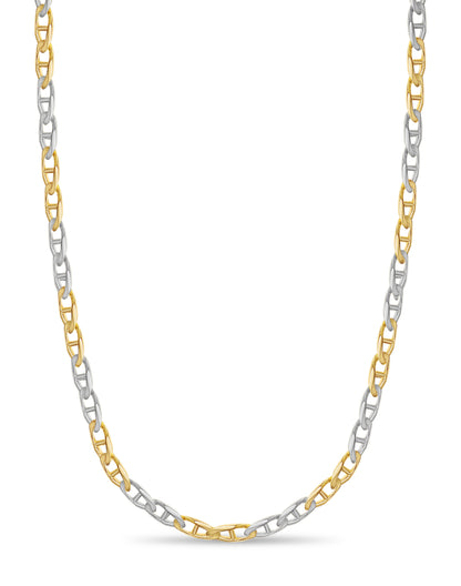 Handmade Solid Gold Mariner Necklace , 11mm