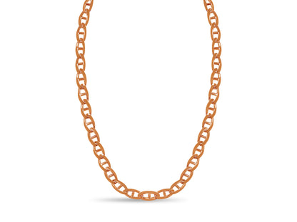Handmade Solid Gold Anchor Mariner Necklace , 9mm