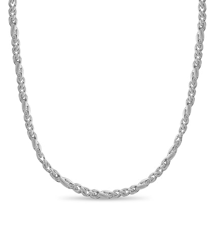 Handmade Solid Gold Curb Necklace , 7mm