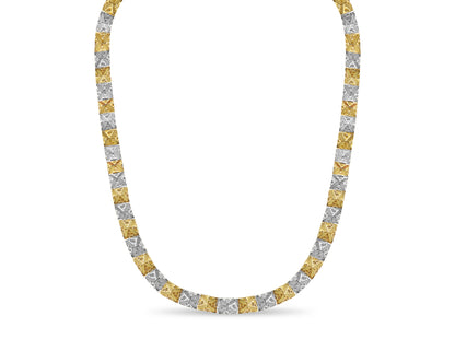 Handmade Solid Gold Nugget Necklace , 11mm