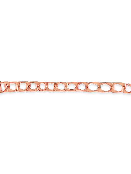 Handmade Solid Gold Curb Bracelet , 10mm