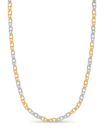 Handmade Solid Gold Mariner Necklace , 11mm